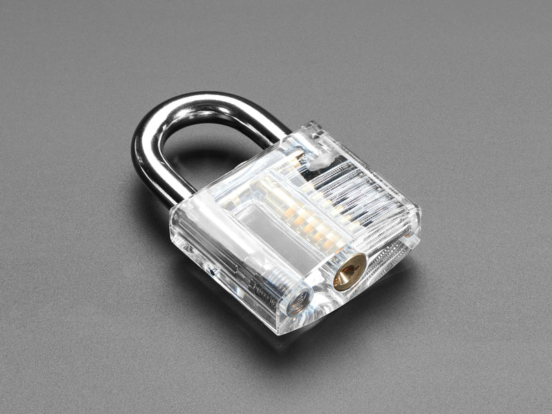 Large Clear Practice Padlock