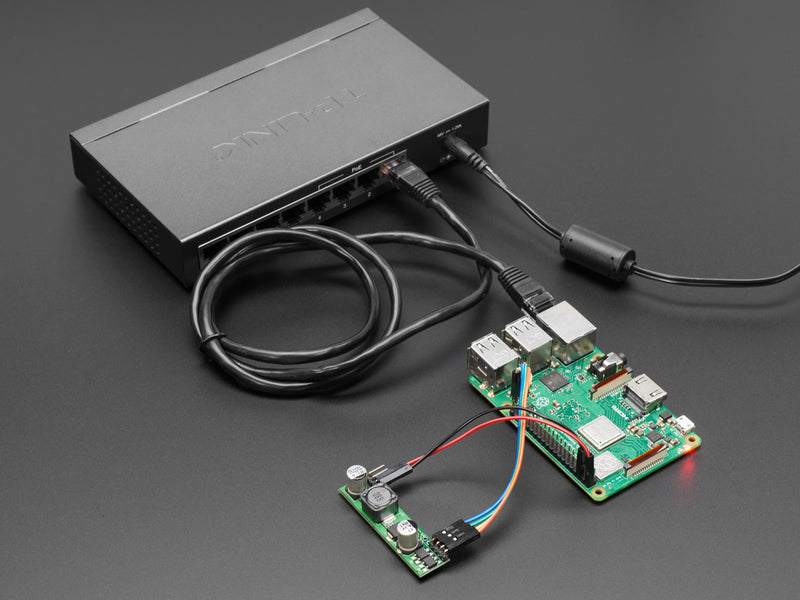 5V 1.5A Output PoE Module - Works with Raspberry Pi 3 B+