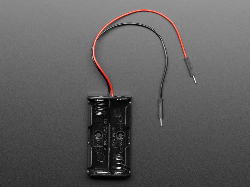 2 x AA Battery Holder with Premium Jumper Header Wires