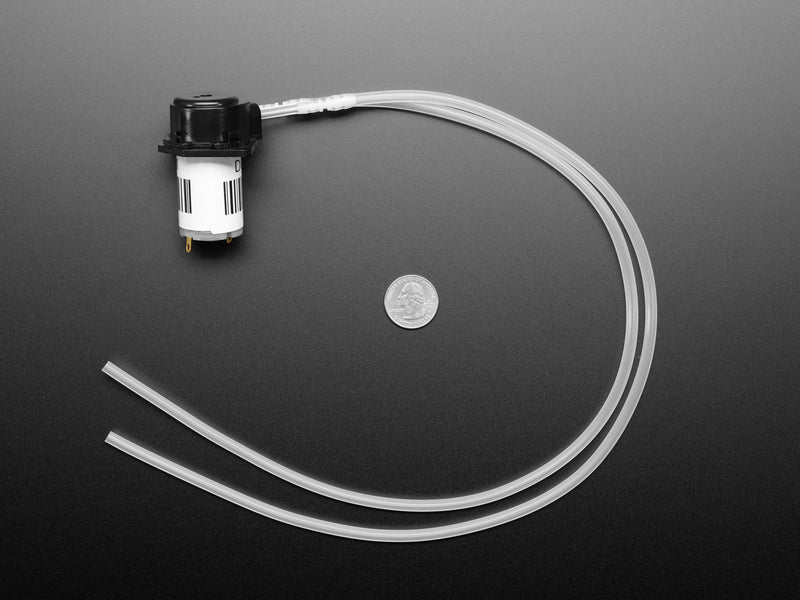 Peristaltic Liquid Pump with Silicone Tubing - 5V to 6V DC Power