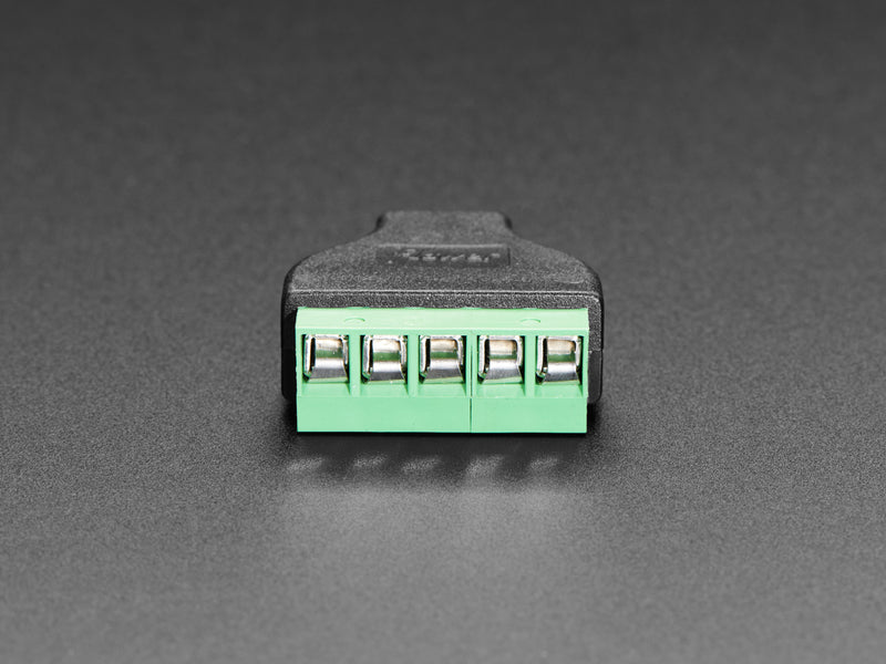 USB Micro B Male Plug to 5-pin Terminal Block