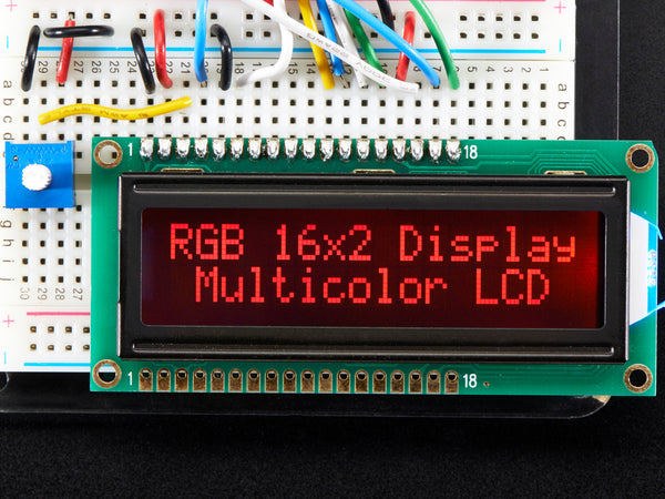 RGB backlight negative LCD 16x2 + extras