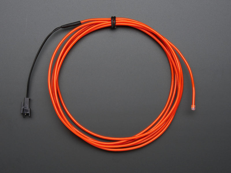 High Brightness Red Electroluminescent (EL) Wire - 2.5 meters