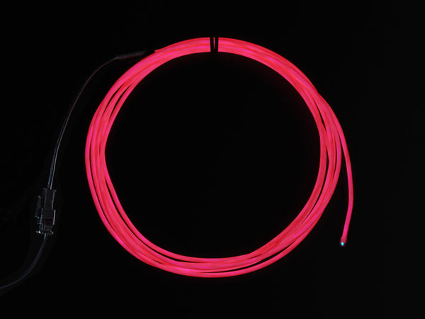 High Brightness Pink Electroluminescent (EL) Wire - 2.5 meters
