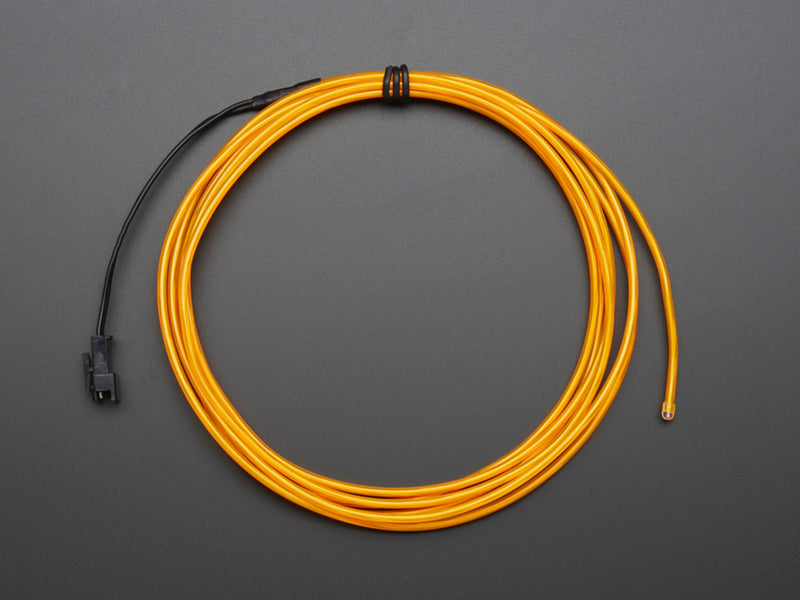 Yellow Electroluminescent (EL) Wire - 2.5 meters