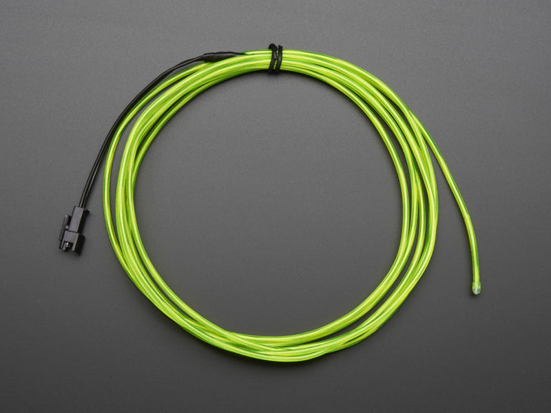 High Brightness Green Electroluminescent (EL) Wire - 2.5 meters