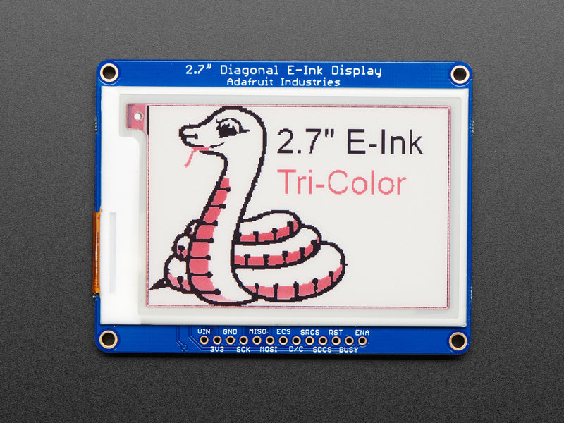Adafruit 2.7\" Tri-Color eInk / ePaper Display with SRAM