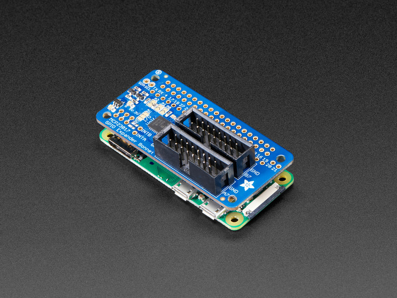 Adafruit GPIO Expander Bonnet - 16 Additional I/O over I2C