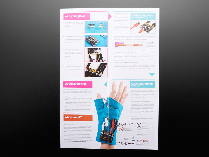 Pimoroni MINI.MU Glove Kit - without micro:bit