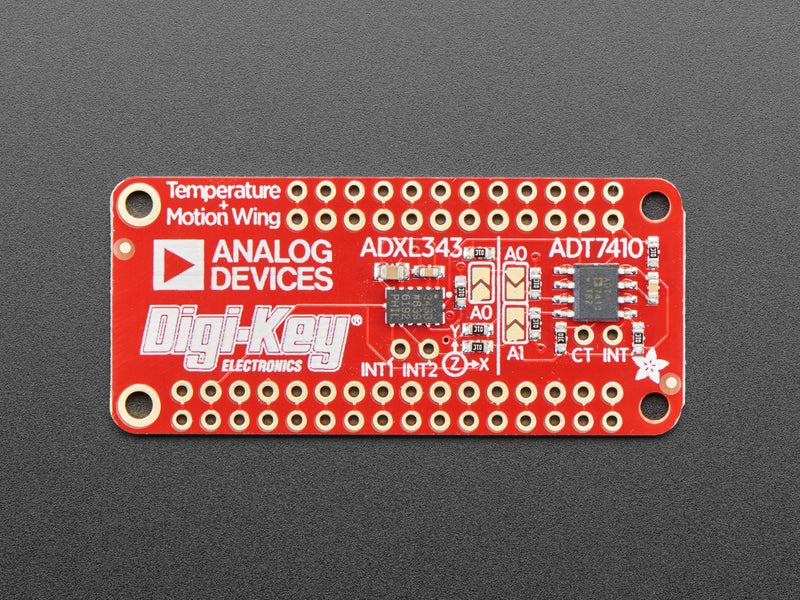 Adafruit ADXL343 + ADT7410 Sensor FeatherWing