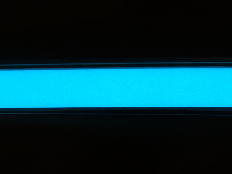 Aqua Electroluminescent (EL) Tape Strip - 100cm w/two connectors