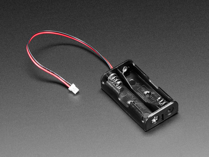 2 x AA Open Battery Holder with JST PH Connector