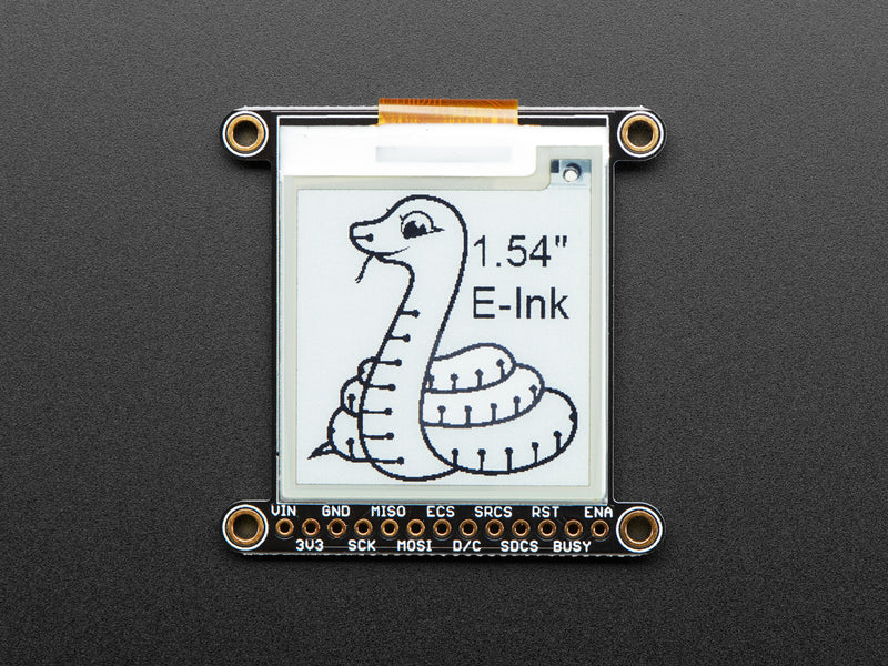 Adafruit 1.54\" Monochrome eInk / ePaper Display with SRAM