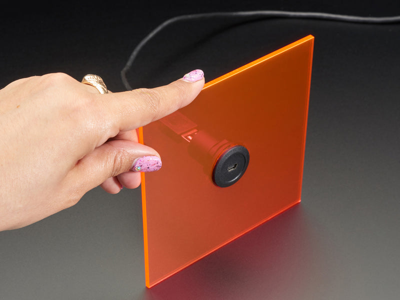 Micro USB B Jack to USB A Plug Round Panel Mount Adapter