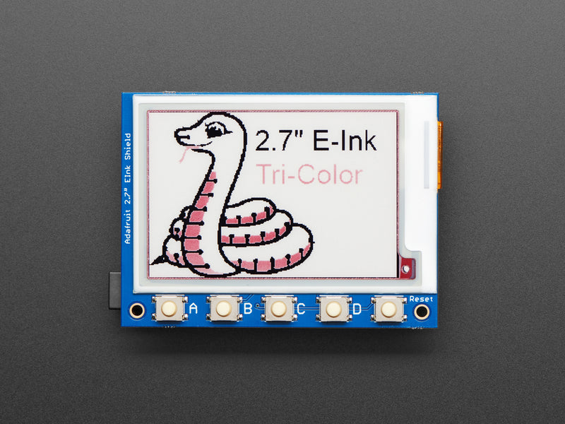 Adafruit 2.7\" Tri-Color eInk / ePaper Shield with SRAM