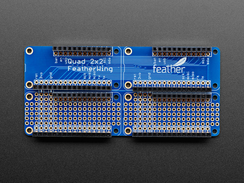 Adafruit Quad 2x2 FeatherWing Kit with Headers