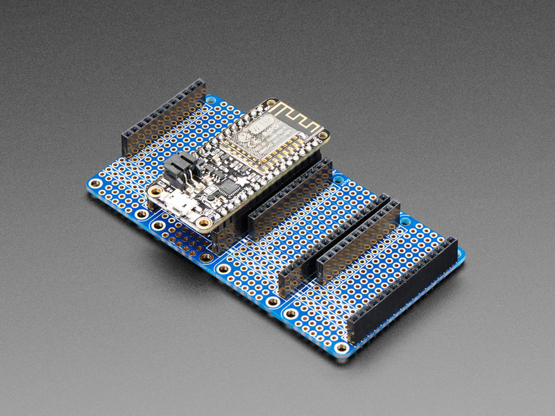 Adafruit Quad Side-By-Side FeatherWing Kit with Headers