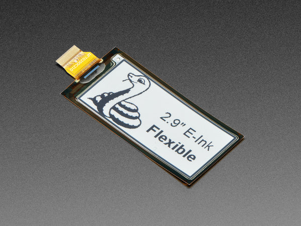 2.9\" Flexible 296x128 Monochrome eInk / ePaper Display