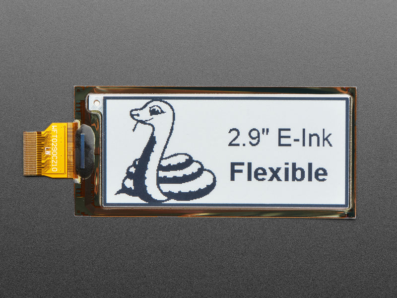 2.9\" Flexible 296x128 Monochrome eInk / ePaper Display