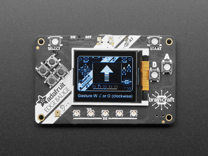 Adafruit EdgeBadge - TensorFlow Lite for Microcontrollers