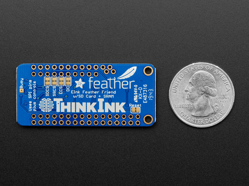 Adafruit eInk Feather Friend with 32KB SRAM