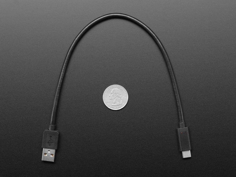 USB Type A to Type C Cable - 1ft - 0.3 meter