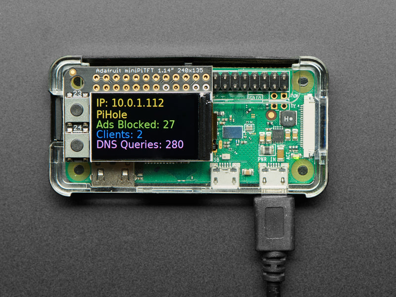 Mini Color PiTFT Ad Blocking Pi-Hole Kit