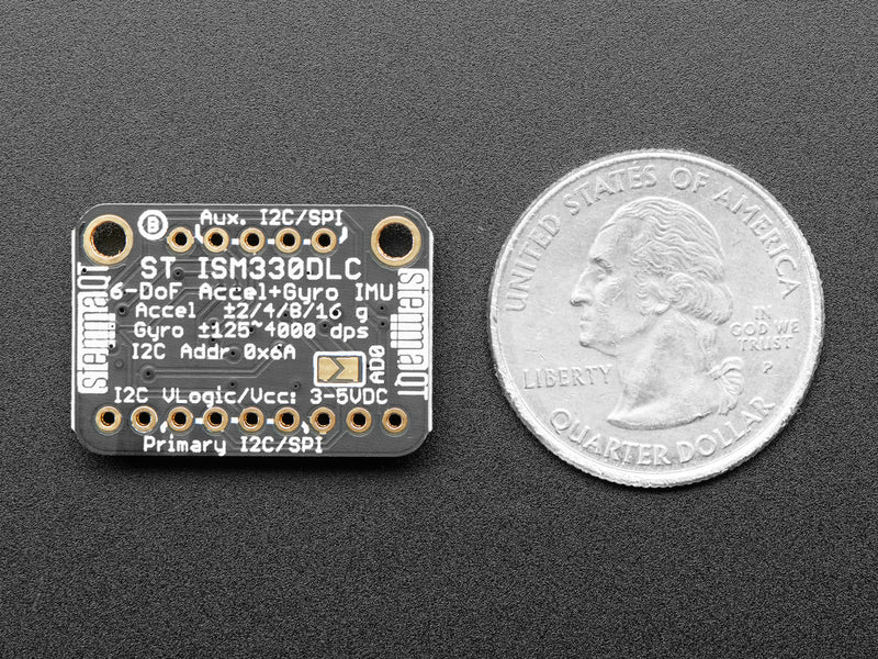 Adafruit ISM330DHCX - 6 DoF IMU - Accelerometer and Gyroscope