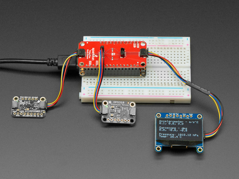 SparkFun Qwiic / Stemma QT FeatherWing (Shield for Thing Plus)