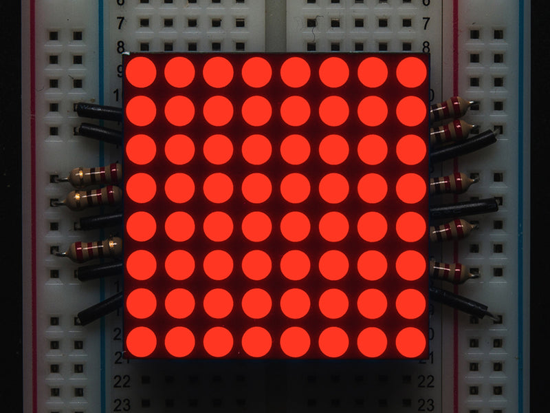 Small 1.2\" 8x8 Ultra Bright Red LED Matrix