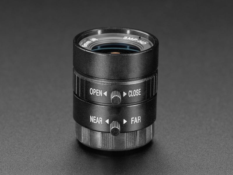 RPI 6mm Wide Angle Lens for Raspberry Pi High Quality Camera, 3MP, CS-Mount