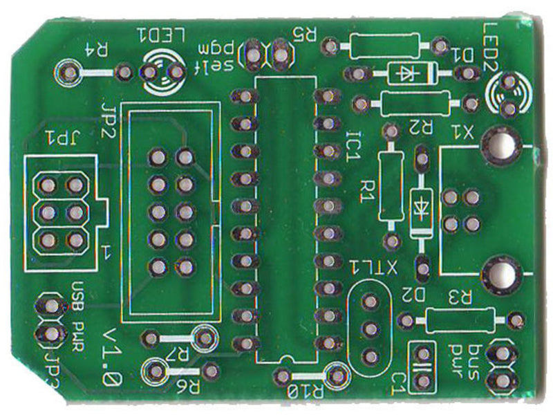 USBtinyISP AVR Programmer  Kit (USB SpokePOV Dongle)