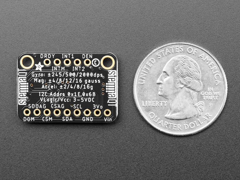 Adafruit 9-DOF LSM9DS1 Breakout Board - STEMMA QT / Qwiic