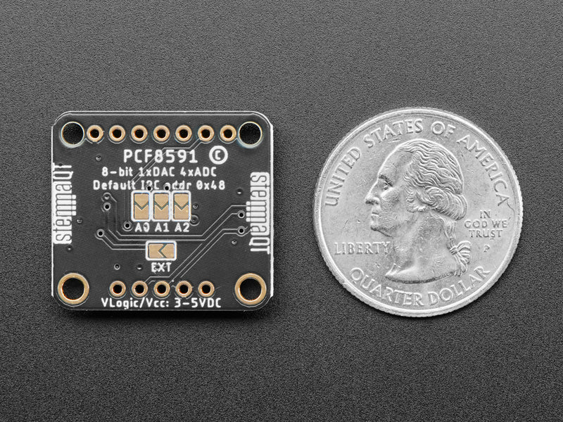 Adafruit PCF8591 Quad 8-bit ADC + 8-bit DAC - STEMMA QT / Qwiic