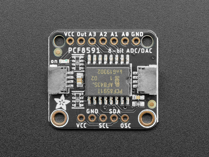 Adafruit PCF8591 Quad 8-bit ADC + 8-bit DAC - STEMMA QT / Qwiic