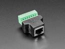 RJ-45 Terminal Block to Ethernet Socket Adapter