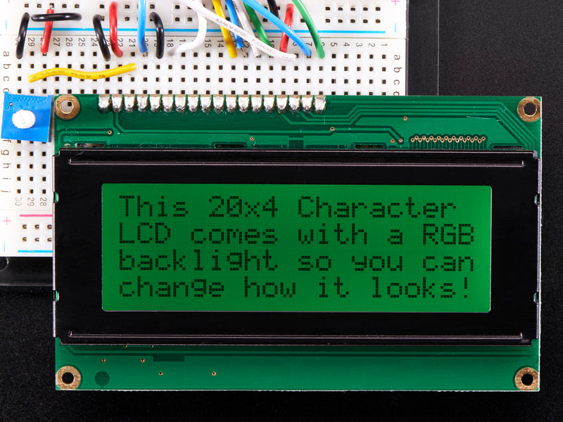 RGB backlight positive LCD 20x4 + extras