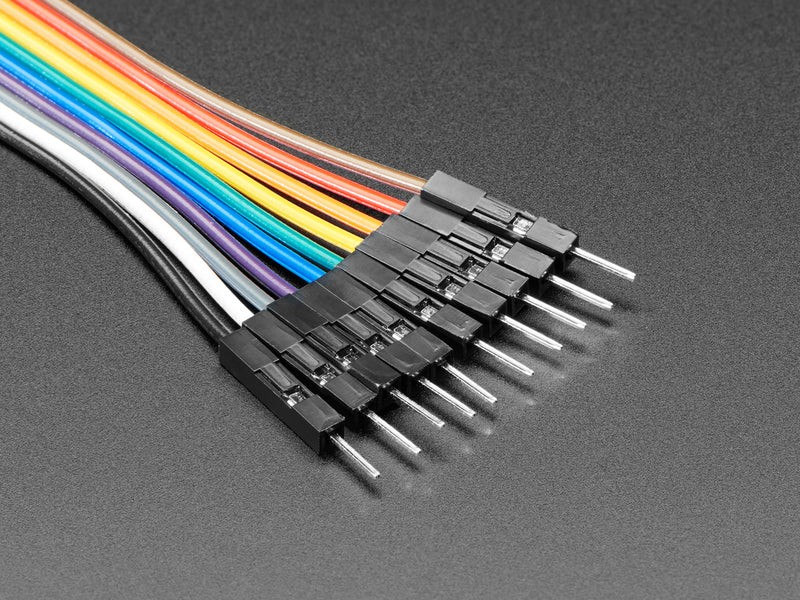 Premium Female/Male \'Extension\' Jumper Wires - 10 x 12\" (300mm)