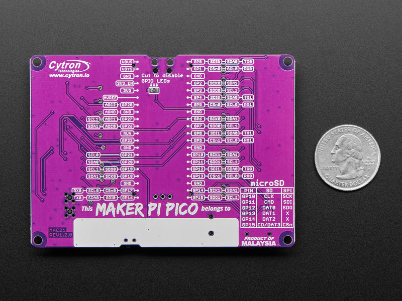 Maker Pi Pico Base - Raspberry Pi Pico Not Included
