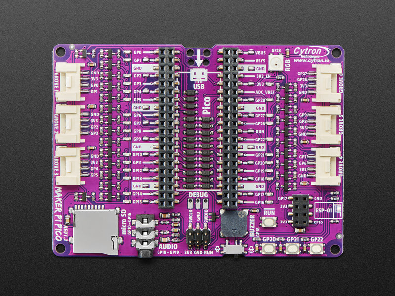 Maker Pi Pico Base - Raspberry Pi Pico Not Included