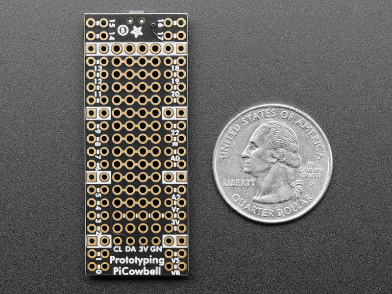 Adafruit PiCowbell Proto for Pico - Reset Button & STEMMA QT