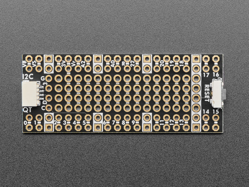 Adafruit PiCowbell Proto for Pico - Reset Button & STEMMA QT