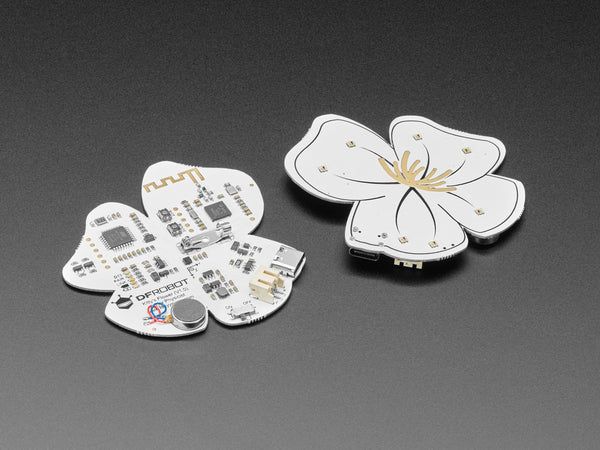 Kitty's Flowers - Pair of Bluetooth Wearable Brooches