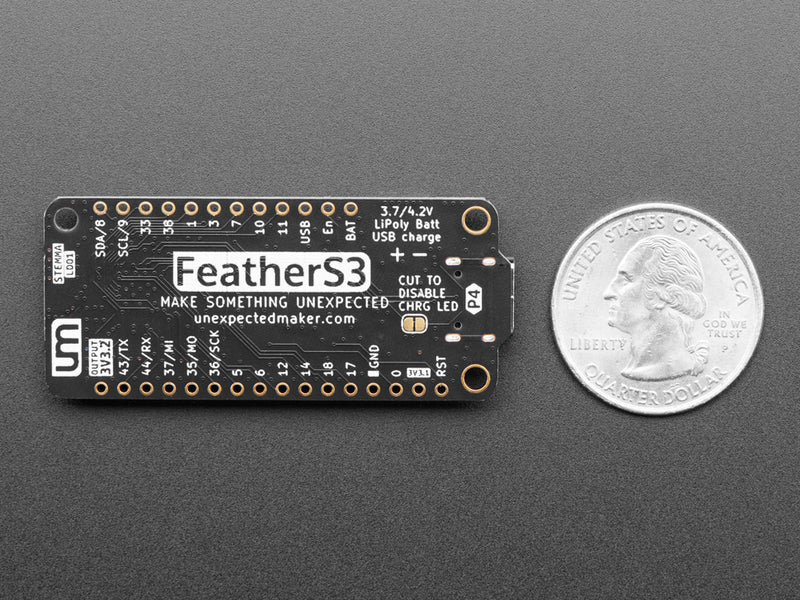 FeatherS3 - ESP32-S3 Development Board by Unexpected Maker