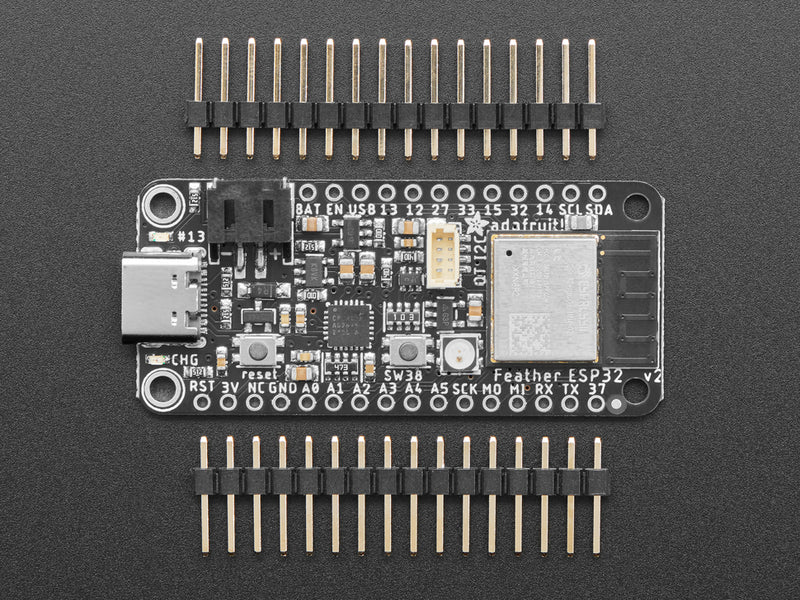 Adafruit ESP32 Feather V2 -  8MB Flash + 2 MB PSRAM