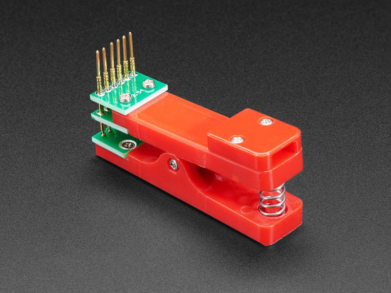 Pogo Pin Probe Clip - 6 Pins with 2.54mm / 0.1\" Pitch