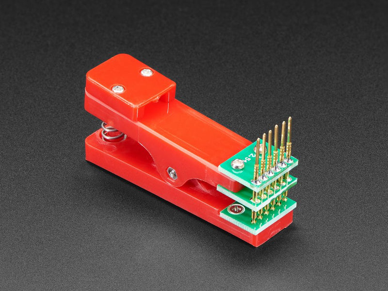 Pogo Pin Probe Clip - 6 Pins with 2.54mm / 0.1\" Pitch