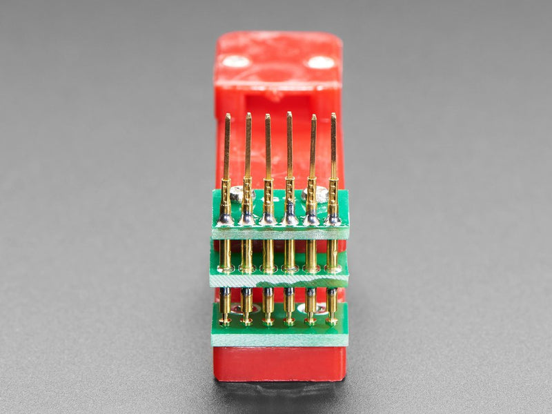 Pogo Pin Probe Clip - 6 Pins with 2.54mm / 0.1\" Pitch