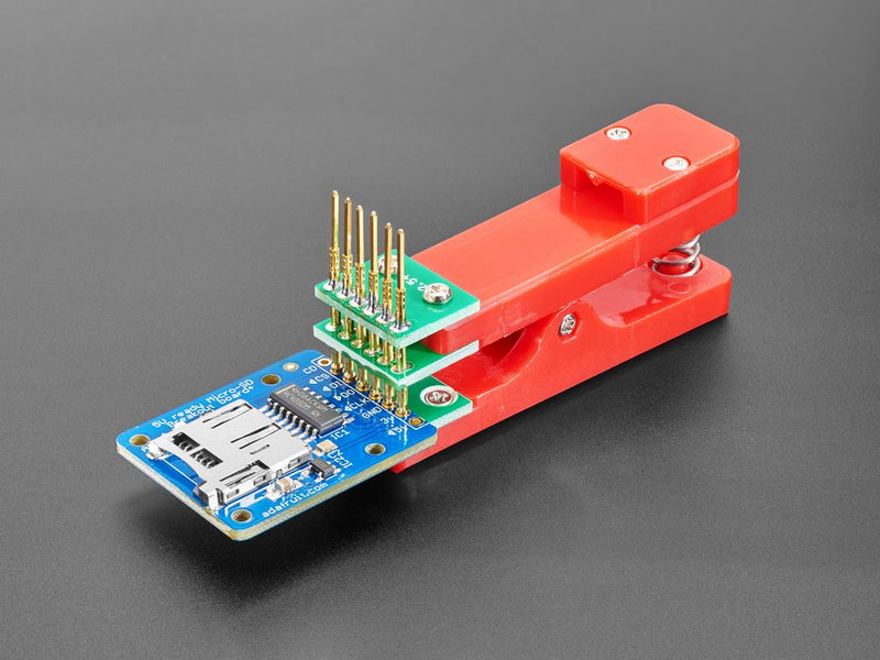 Pogo Pin Probe Clip - 6 Pins with 2.54mm / 0.1\" Pitch