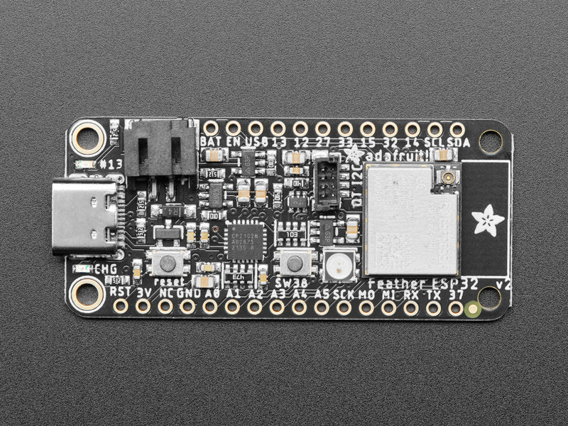 Adafruit ESP32 Feather V2 w.FL Antenna -  8MB Flash + 2 MB PSRAM